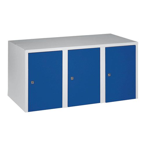 4250618223438 - Aufsatzschrank München 3 Abteile enzianblau Breite 900 mm Wolf 4250618223438 - Aufsatzschrank München 3 Abteile enzianblau Breite 900 mm Wolf