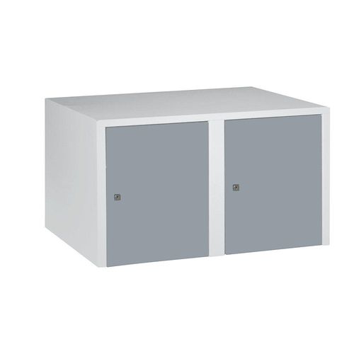 4250618251073 - Aufsatzschrank München 2 Abteile silbergrau Breite 800 mm Wolf 4250618251073 - Aufsatzschrank München 2 Abteile silbergrau Breite 800 mm Wolf