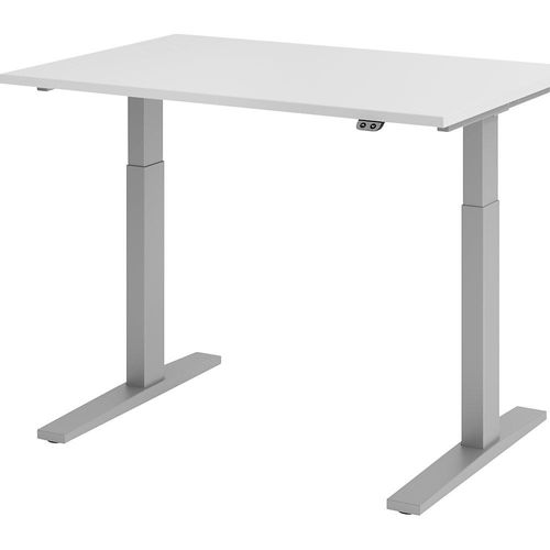 4032062182314 - Sitz-Steh-Schreibtisch VXMKA12 5 S elektrisch höhenverstellbar 70 - 120cm (H) 120cmx80cm (BxT) rechteckig lichtgrau Silber 4032062182314 - Sitz-Steh-Schreibtisch VXMKA12 5 S elektrisch höhenverstellbar 70 - 120cm (H) 120cmx80cm (BxT) rechteckig lichtgrau Silber