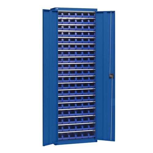 4061753276551 - eurokraft pro Materialschrank mit Lagerkästen Höhe 2000 mm 18 Fachböden enzianblau 4061753276551 - eurokraft pro Materialschrank mit Lagerkästen Höhe 2000 mm 18 Fachböden enzianblau