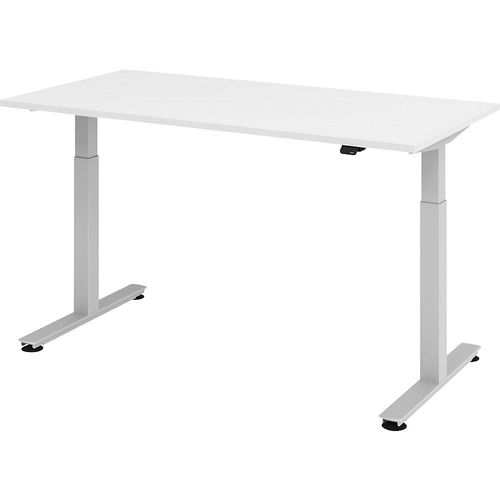 4032062151952 - Schreibtisch Ergonomic Aktiv XMST VXMST16 W S ergonomisch weiß rechteckig 160x80 cm (BxT) elektrisch höhenverstellbar 4032062151