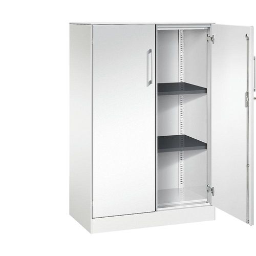 4062084629030 - Flügeltürenschrank ASISTO Höhe 1292 mm Breite 800 mm 2 Fachböden verkehrsweiß verkehrsweiß 4062084629030 - Flügeltürenschrank ASISTO Höhe 1292 mm Breite 800 mm 2 Fachböden verkehrsweiß verkehrsweiß