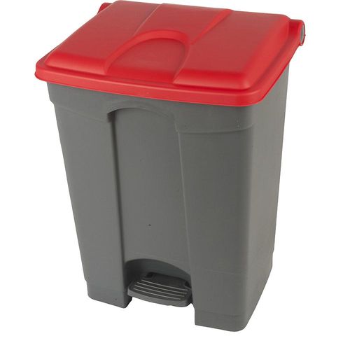 4897020623182 - EUROKRAFTbasic Pedal- Tretabfallsammler Volumen 70 l BxHxT 505 x 675 x 415 mm grau Deckel rot 4897020623182 - EUROKRAFTbasic Pedal- Tretabfallsammler Volumen 70 l BxHxT 505 x 675 x 415 mm grau Deckel rot