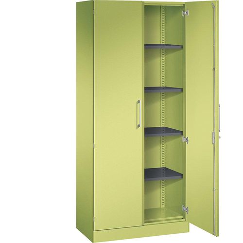 4051803595466 - Flügeltürenschrank ASISTO Höhe 1980 mm Breite 800 mm 4 Fachböden viridingrün viridingrün 4051803595466 - Flügeltürenschrank ASISTO Höhe 1980 mm Breite 800 mm 4 Fachböden viridingrün viridingrün