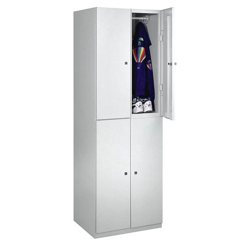 4250618228532 - Fächerschrank 4 Fächer 1800 x 600 x 500 mm Türen lichtgrau 4250618228532 - Fächerschrank 4 Fächer 1800 x 600 x 500 mm Türen lichtgrau