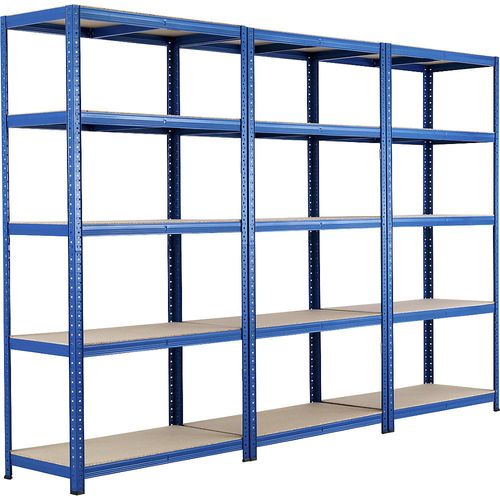 4061753092267 - Steckregal VE 3 Stk 5 Spanplattenböden Traglast 175 kg HxBxT 1780 x 900 x 450 mm 4061753092267 - Steckregal VE 3 Stk 5 Spanplattenböden Traglast 175 kg HxBxT 1780 x 900 x 450 mm