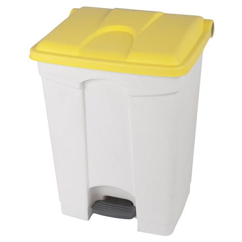4897020623243 - EUROKRAFTbasic Pedal- Tretabfallsammler Volumen 70 l BxHxT 505 x 675 x 415 mm weiß Deckel gelb 4897020623243 - EUROKRAFTbasic Pedal- Tretabfallsammler Volumen 70 l BxHxT 505 x 675 x 415 mm weiß Deckel gelb