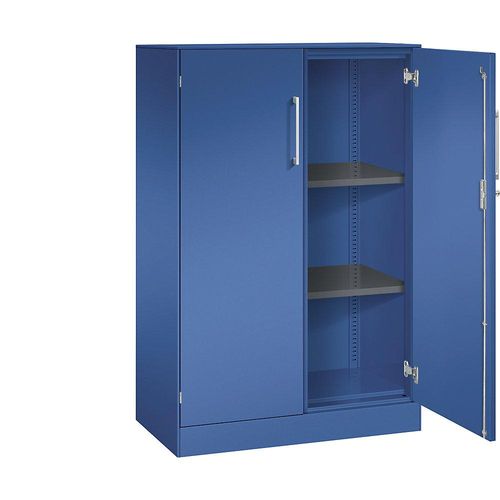 4062084798415 - Flügeltürenschrank ASISTO Höhe 1292 mm Breite 800 mm 2 Fachböden enzianblau enzianblau 4062084798415 - Flügeltürenschrank ASISTO Höhe 1292 mm Breite 800 mm 2 Fachböden enzianblau enzianblau