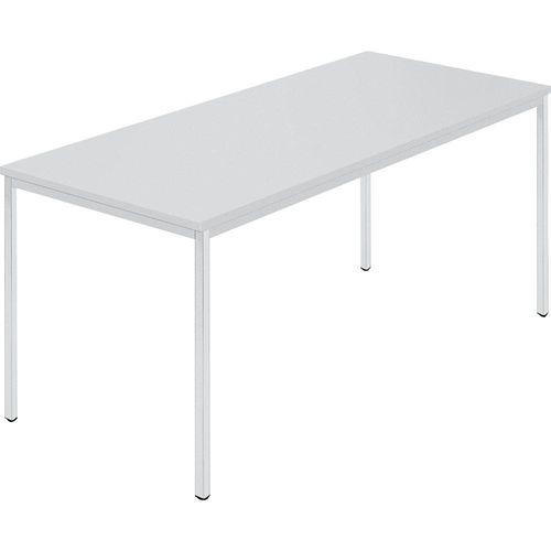4250709201536 - Rechtecktisch Vierkantrohr beschichtet BxT 1600 x 800 mm grau   grau