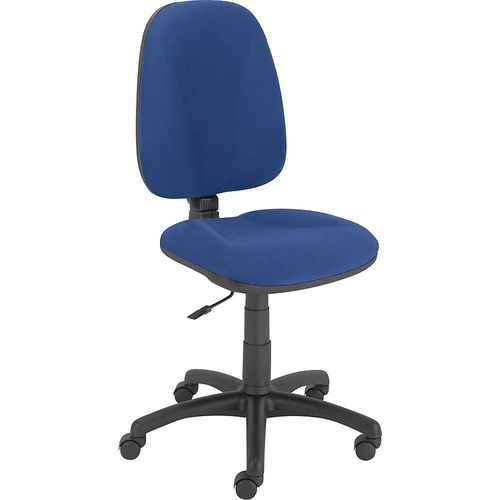 4061753276636 - eurokraft basic Bürostuhl JUPITER Gestell schwarz ohne Armlehnen Permanentkontakt-Mechanik Bezug blau