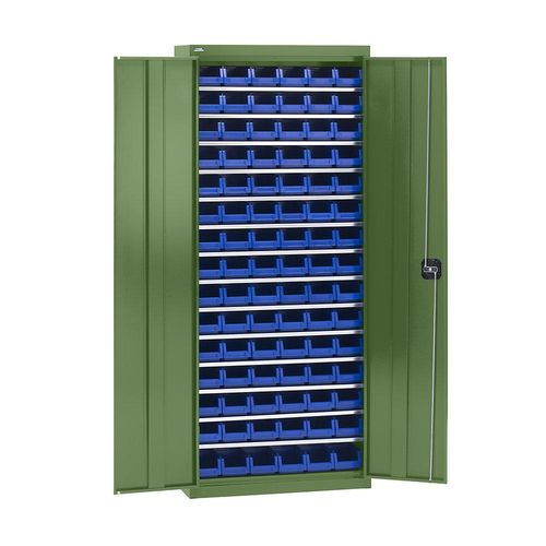 4061753279729 - eurokraft pro Materialschrank mit Lagerkästen Höhe 1575 mm 14 Fachböden resedagrün 4061753279729 - eurokraft pro Materialschrank mit Lagerkästen Höhe 1575 mm 14 Fachböden resedagrün