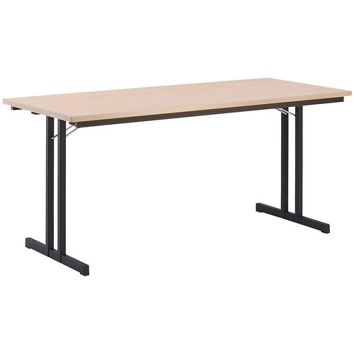 8697837506625 - Klapptisch mit extrastarker Platte Höhe 720 mm 1600 x 800 mm Gestell schwarz Platte Ahorn-Dekor 8697837506625 - Klapptisch mit extrastarker Platte Höhe 720 mm 1600 x 800 mm Gestell schwarz Platte Ahorn-Dekor