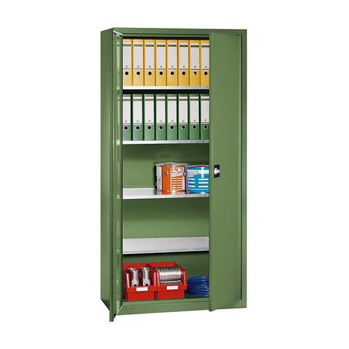 4061753008831 - eurokraft pro Flügeltürschrank aus Stahlblech HxBxT 1950 x 950 x 500 mm 4 Fachböden resedagrün RAL 6011 4061753008831 - eurokraft pro Flügeltürschrank aus Stahlblech HxBxT 1950 x 950 x 500 mm 4 Fachböden resedagrün RAL 6011