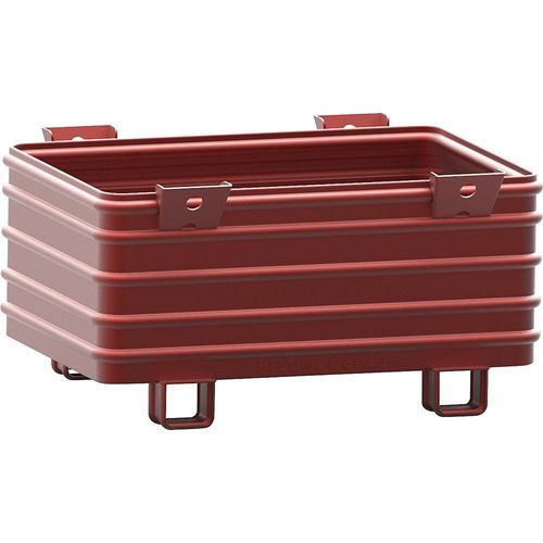 4251572700089 - Heson Schwerlast-Stapelbehälter BxL 800 x 1200 mm mit U-förmigen Füßen rot lackiert ab 10 Stk 4251572700089 - Heson Schwerlast-Stapelbehälter BxL 800 x 1200 mm mit U-förmigen Füßen rot lackiert ab 10 Stk