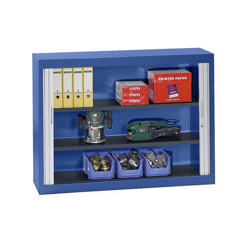 8697653673563 - Rollladenschrank HxBxT 1040 x 1400 x 440 mm Korpus enzianblau 8697653673563 - Rollladenschrank HxBxT 1040 x 1400 x 440 mm Korpus enzianblau