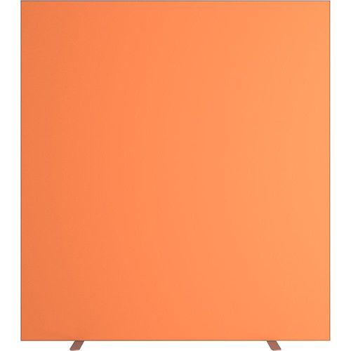 3660141944013 - Design-Trennwand Paperflow Stoffbespannung orange schwer entflammbar gemäß DIN 4102 (B1) desinfektionsmittelbeständig B 1600 x T 390 x H 1740 mm