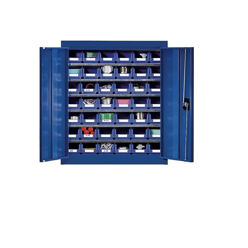 4061753276698 - eurokraft pro Materialschrank mit Lagerkästen Höhe 780 mm 6 Fachböden enzianblau 4061753276698 - eurokraft pro Materialschrank mit Lagerkästen Höhe 780 mm 6 Fachböden enzianblau