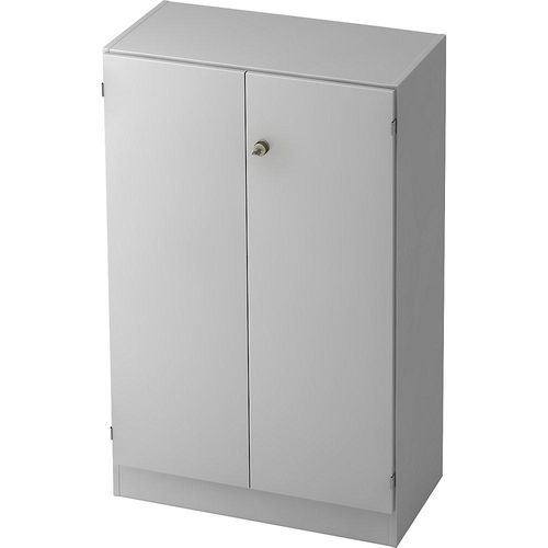 4032062011638 - Matrix Aktenschrank MDF (Mitteldichte Faserplatte) Spanplatte 2 Fachböden 800 x 420 x 1270 mm Grau 4032062011638 - Matrix Aktenschrank MDF (Mitteldichte Faserplatte) Spanplatte 2 Fachböden 800 x 420 x 1270 mm Grau
