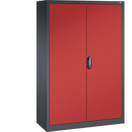 4069361485594 - ACURADO Universalschrank BxT 1200 x 500 mm schwarzgrau   feuerrot