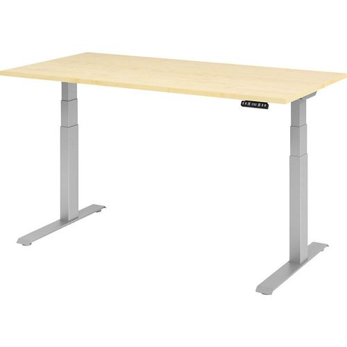 4032062182581 - Sitz-Steh-Schreibtisch VXDKB16 3 S elektrisch höhenverstellbar 64 - 129cm (H) 160cmx80cm (BxT) rechteckig ahorn Silber 403 4032062182581 - Sitz-Steh-Schreibtisch VXDKB16 3 S elektrisch höhenverstellbar 64 - 129cm (H) 160cmx80cm (BxT) rechteckig ahorn Silber 403