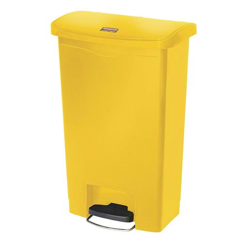 0086876224191 - Tretmülleimer Slim Jim® Step-On Kunststoff 50 Liter Hochwertiger Abfalleimer mit extrem langlebigen Trittpedal Farbe gelb