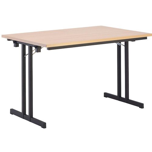 8697837506649 - Klapptisch mit extrastarker Platte Höhe 720 mm 1200 x 800 mm Gestell schwarz Platte Buche-Dekor 8697837506649 - Klapptisch mit extrastarker Platte Höhe 720 mm 1200 x 800 mm Gestell schwarz Platte Buche-Dekor