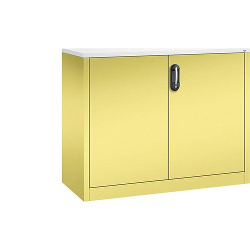 4060061362789 - ACURADO Akten-Sideboard 2 Ordnerhöhen HxBxT 1000 x 1200 x 500 mm schwefelgelb   schwefelgelb