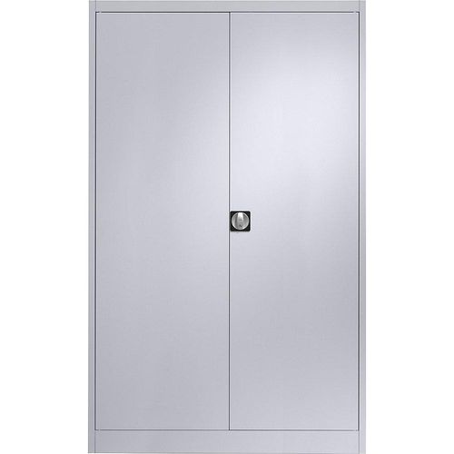 4250633301135 - mauser Stahlschrank mit Flügeltüren 4 Fachböden Breite 1200 mm weißaluminium Außentiefe 420 mm