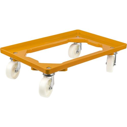 4061753114754 - eurokraft basic Profi-Fahrgestell 600 x 400 mm 4 Lenkrollen aus Polypropylen gelb ab 20 Stk 4061753114754 - eurokraft basic Profi-Fahrgestell 600 x 400 mm 4 Lenkrollen aus Polypropylen gelb ab 20 Stk