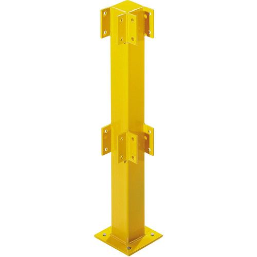 4250912305847 - CrashStop Pfosten für Sicherheitsgeländer für den Innenbereich Höhe 500 mm für 1 Balken Eckpfosten 4250912305847 - CrashStop Pfosten für Sicherheitsgeländer für den Innenbereich Höhe 500 mm für 1 Balken Eckpfosten