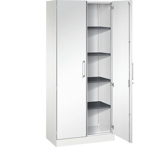 4025314182712 - Flügeltürenschrank ASISTO Höhe 1980 mm Breite 800 mm 4 Fachböden verkehrsweiß verkehrsweiß C+P 4025314182712 - Flügeltürenschrank ASISTO Höhe 1980 mm Breite 800 mm 4 Fachböden verkehrsweiß verkehrsweiß C+P