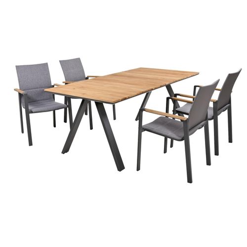 4041908125392 - Sitzgruppe Davina grau anthrazit Kunststoff Metall 5-teilig 4041908125392 Garden Pleasure 4041908125392 - Sitzgruppe Davina grau anthrazit Kunststoff Metall 5-teilig 4041908125392 Garden Pleasure
