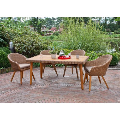 4059865397790 - 5tlg Lounge Set Garten Sitzgruppe Sofa Sessel Tisch Rattan Optik 4059865397790 - 5tlg Lounge Set Garten Sitzgruppe Sofa Sessel Tisch Rattan Optik