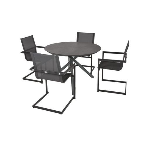 4041908129970 - 5tlg Garten Tischgruppe Sitzgruppe Tisch Stuhl Möbel Aluminium 4041908129970 - 5tlg Garten Tischgruppe Sitzgruppe Tisch Stuhl Möbel Aluminium