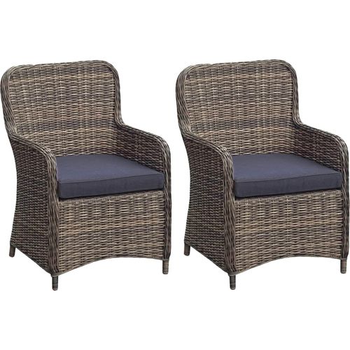 4041908121776 - 2x Polyrattan Sessel Stuhl Gartenstuhl Rattan Optik Korbsessel Gartensessel 4041908121776 - 2x Polyrattan Sessel Stuhl Gartenstuhl Rattan Optik Korbsessel Gartensessel