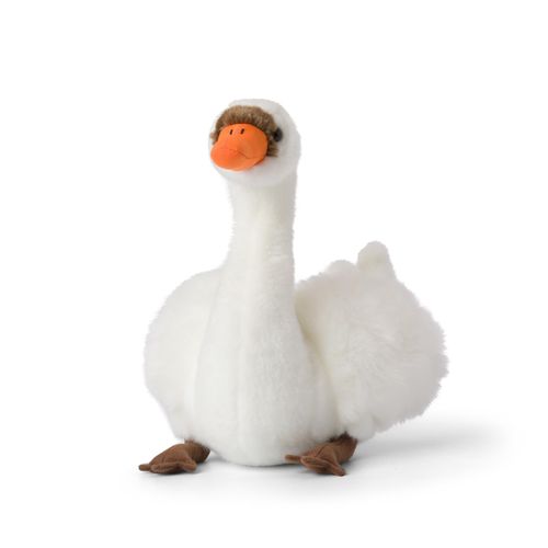 8719066011098 - - Plüschtier - Schwan (23cm) lebensecht Kuscheltier Stofftier Plüschfigur