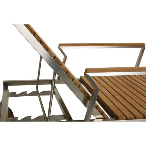 4041908118240 - Sonnenliege Teak Teakholz Edelstahl 197cm Holz Gartenliege Liege Liegestuhl 4041908118240 - Sonnenliege Teak Teakholz Edelstahl 197cm Holz Gartenliege Liege Liegestuhl