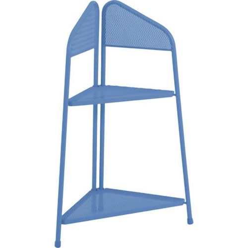 4059865305481 - Metall Balkon Eckregal Regal Standregal Ablage Aufbewahrung Eckschrank blau 4059865305481 - Metall Balkon Eckregal Regal Standregal Ablage Aufbewahrung Eckschrank blau