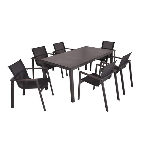 4041908129963 - 7-tlg Garten Tischgruppe Sitzgruppe Stapelstuhl Stuhl Metall 4041908129963 - 7-tlg Garten Tischgruppe Sitzgruppe Stapelstuhl Stuhl Metall