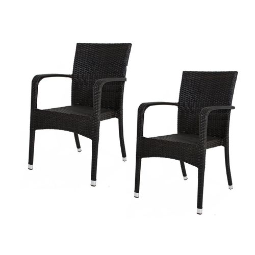 4041908129352 - 2x Polyrattan Stapelstuhl Garten Terrasse Stuhl Sessel Möbel 4041908129352 - 2x Polyrattan Stapelstuhl Garten Terrasse Stuhl Sessel Möbel