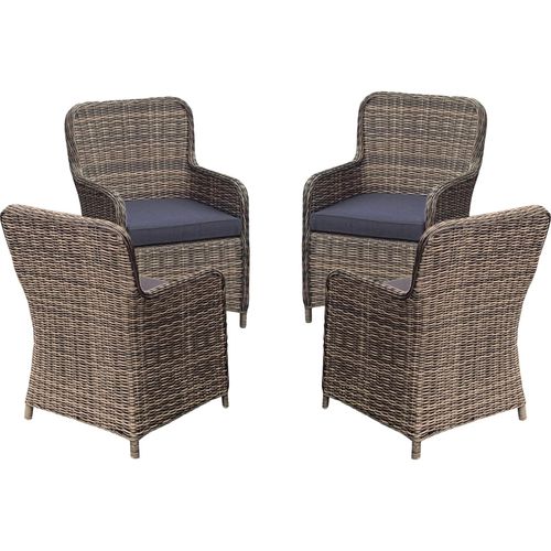 4041908121905 - 4x Polyrattan Sessel Stuhl Gartenstuhl Rattan Optik Korbsessel Gartensessel 4041908121905 - 4x Polyrattan Sessel Stuhl Gartenstuhl Rattan Optik Korbsessel Gartensessel