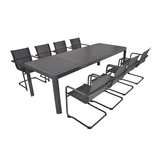 4059865631474 - 9-tlg Garten Tischgruppe Sitzgruppe Tisch Esstisch Stuhl Metall 4059865631474 - 9-tlg Garten Tischgruppe Sitzgruppe Tisch Esstisch Stuhl Metall