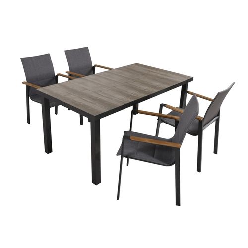4041908125354 - Sitzgruppe Rana grau anthrazit Kunststoff Holz 5-teilig 4041908125354 Garden Pleasure 4041908125354 - Sitzgruppe Rana grau anthrazit Kunststoff Holz 5-teilig 4041908125354 Garden Pleasure