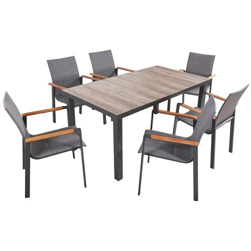 4041908125361 - Sitzgruppe Rana grau anthrazit Kunststoff Holz 7-teilig 4041908125361 Garden Pleasure 4041908125361 - Sitzgruppe Rana grau anthrazit Kunststoff Holz 7-teilig 4041908125361 Garden Pleasure