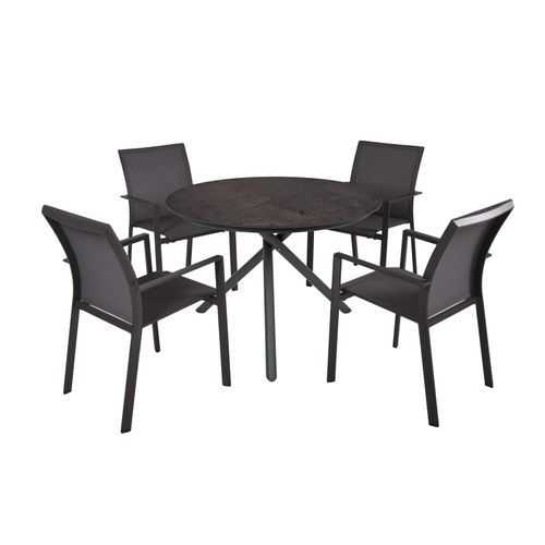 4041908130037 - Sitzgruppe SOPHIA 10 mittelgrau pfefferschwarz Metall 5-teilig 4041908130037 Garden Pleasure 4041908130037 - Sitzgruppe SOPHIA 10 mittelgrau pfefferschwarz Metall 5-teilig 4041908130037 Garden Pleasure