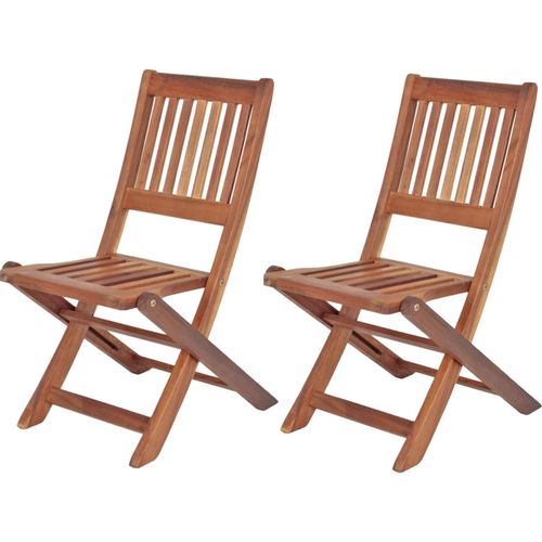 4059865461569 - 2x Kinder Gartenstuhl Gartenstühle Klappstuhl Klappstühle Holz Eukalyptus möbel
