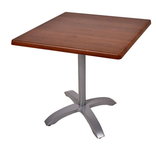 4059865632075 - Bistrotisch Set Bennet 80x80cm Tischgestell Alu silber matt Garten Tisch Gestell