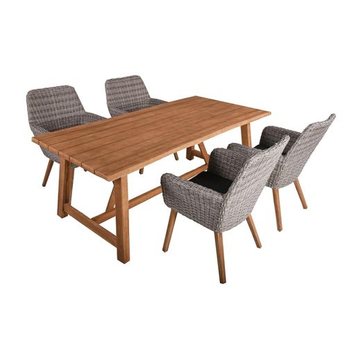 4059865461439 - Lounge Set Garten Sitzgruppe Sessel Tisch Rattan Optik Armsessel