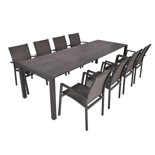 4059865632471 - 9-tlg Garten Tischgruppe Sitzgruppe Tisch Stuhl Aluminium 4059865632471 - 9-tlg Garten Tischgruppe Sitzgruppe Tisch Stuhl Aluminium