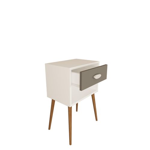 4051814439018 - Nachtschrank Beistelltisch Schublade Konsole Boxspring Nachttisch Singol XL (Farbe Weiß Anthrazit) 4051814439018 - Nachtschrank Beistelltisch Schublade Konsole Boxspring Nachttisch Singol XL (Farbe Weiß Anthrazit)